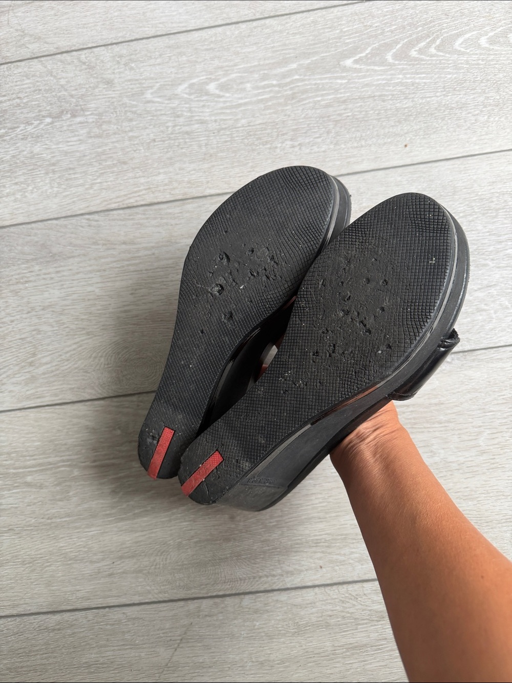 Prada Y2K Black Slide Wedge Mules size women’s 9 - Picture 8 of 11